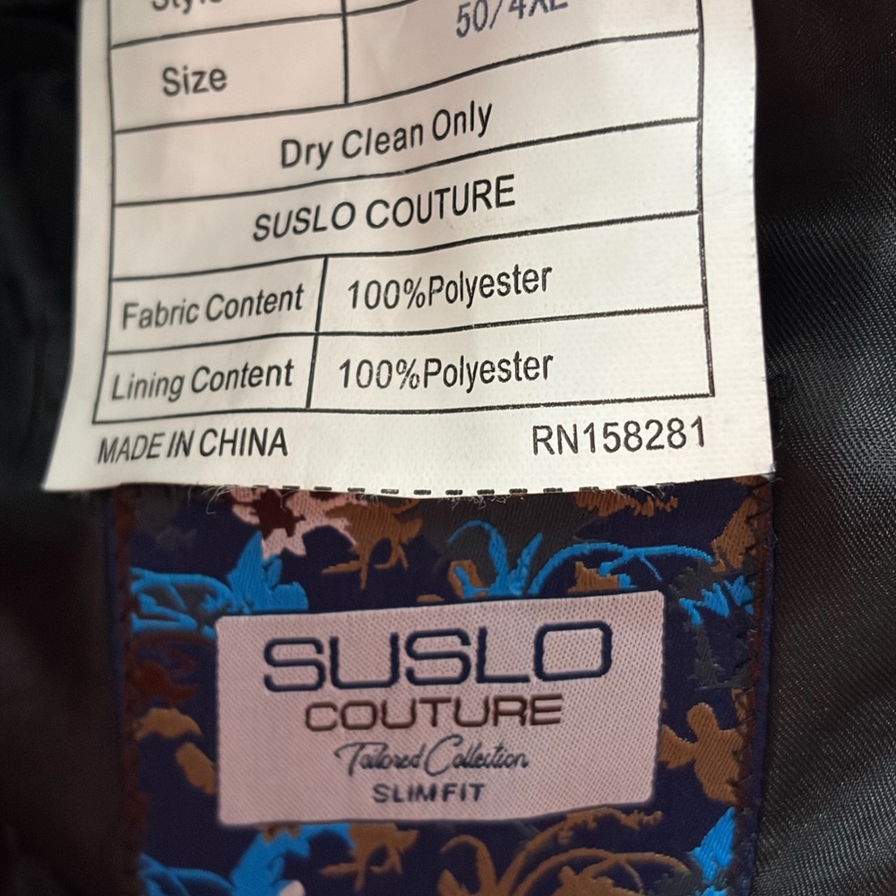 NWT Sulso Couture Multicolor Abstract Men's Blazer - Picture 5 of 5